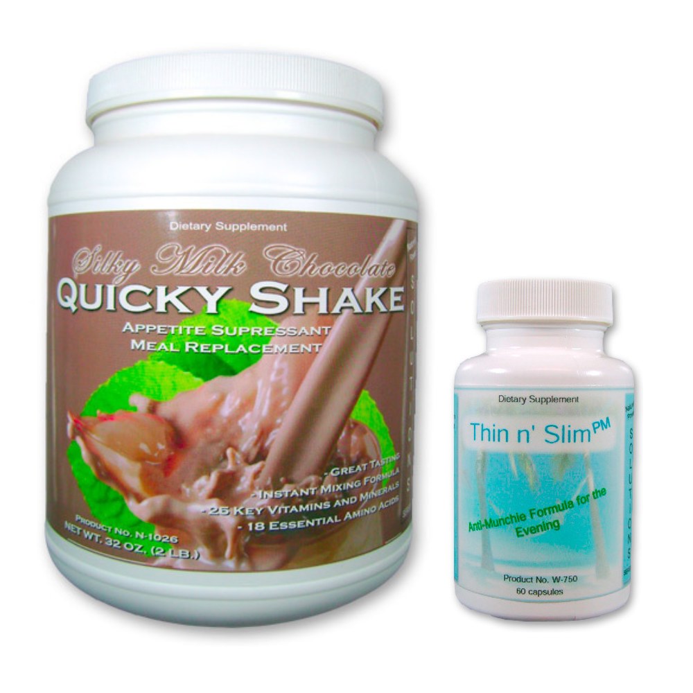 Quicky Shake Chocolate & Thin n Slim PM Combo Pack